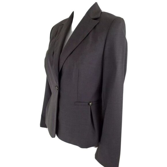 Banana Republic~Woman Size  2~Dusty Brown Wool Blend Career Blazer Jacket NWT. - Picture 7 of 9